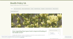 Desktop Screenshot of healthpolicysa.com